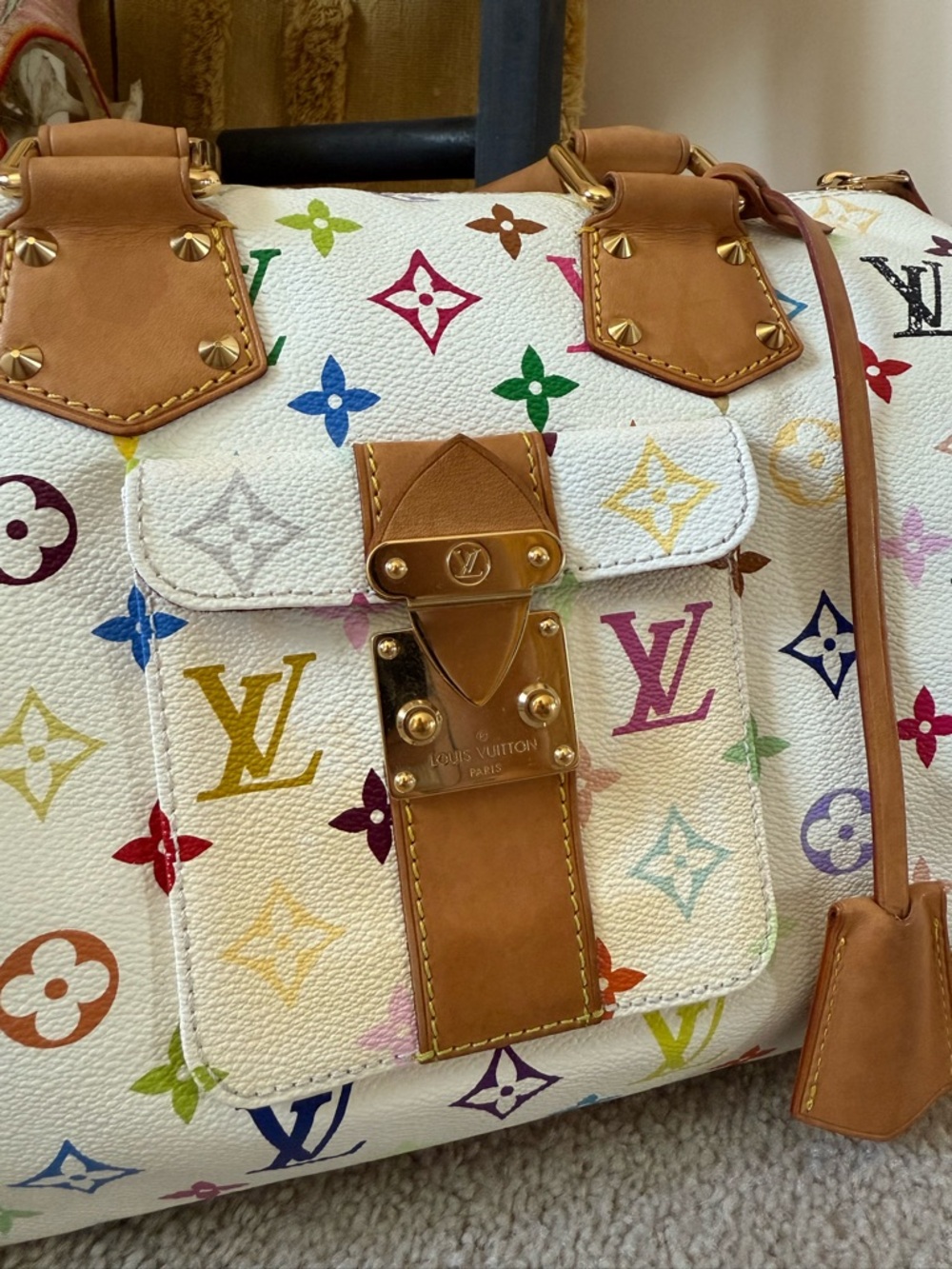 Louis Vuitton Original Murakami Multicolor Monogram Speedy 30 - Picture 3 of 16